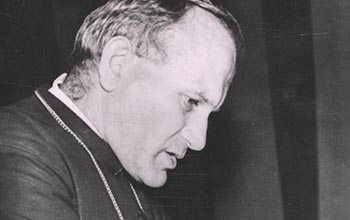 Karol Wojtyła 1965 - wykłady dla duchowieństwa. Źródło: Biblioteka Uniwersytecka KUL